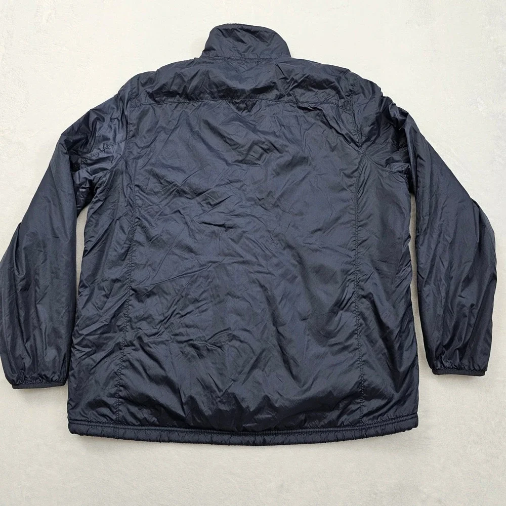 L.L.Bean Jacket Mens XL Tall Blue Fleece Lined Nylon Full Zip Gorpcore‎